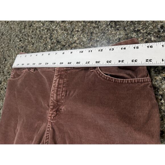 St Johns Bay Corduroy Pants Women Size 8 Brown Bootcut Academia Preppy Cotton - Picture 3 of 6